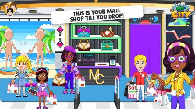 Thỏa sức vui chơi và làm điều mình thích ở trung tâm mua sắm trong game My City : Shopping Mall