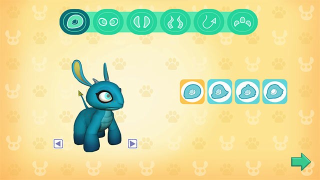 Tùy chỉnh pet bằng các tùy chọn có sẵn trong My Daily Pet game