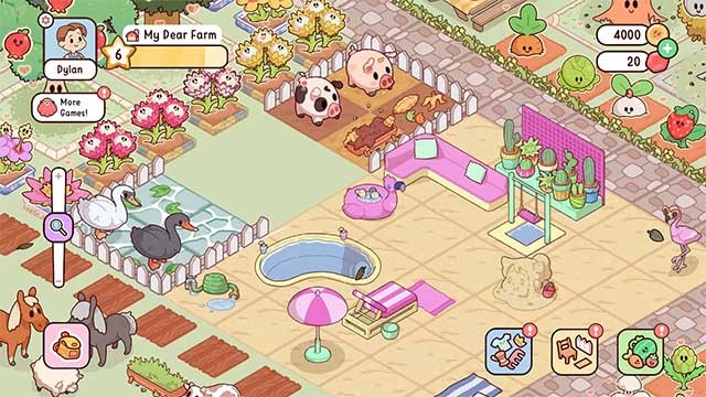 Trải nghiệm các hoạt động trồng trọt, trang trí và thư giãn trên màn hình lớn