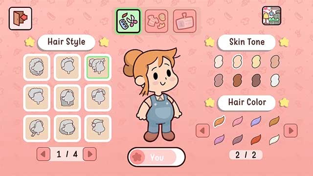 Tùy chỉnh ngoại hình nhân vật theo cách bạn thích