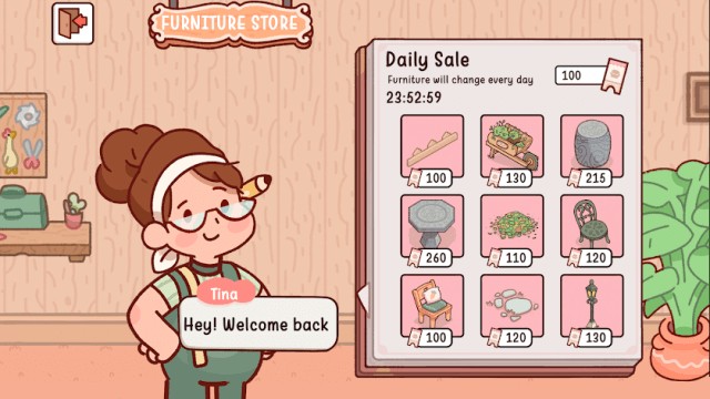 Dùng tiền kiếm được để mua nội thất, trang trí cho nông trại