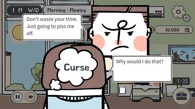 Lựa chọn trong khi chơi My Divorce Story game để dẫn tới nhiều kết thúc cho cuộc hôn nhân của bạn