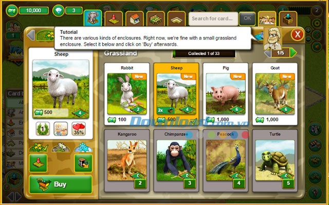 Bộ sưu tập thú của My Free Zoo