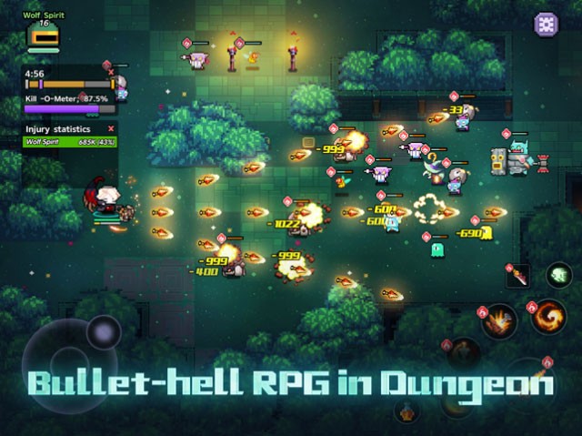 Nhập vai bắn súng trong hầm ngục trong game My Heroes: Dungeon Raid