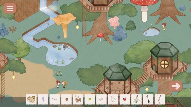 Bạn có thể tương tác với các chi tiết trong khung cảnh