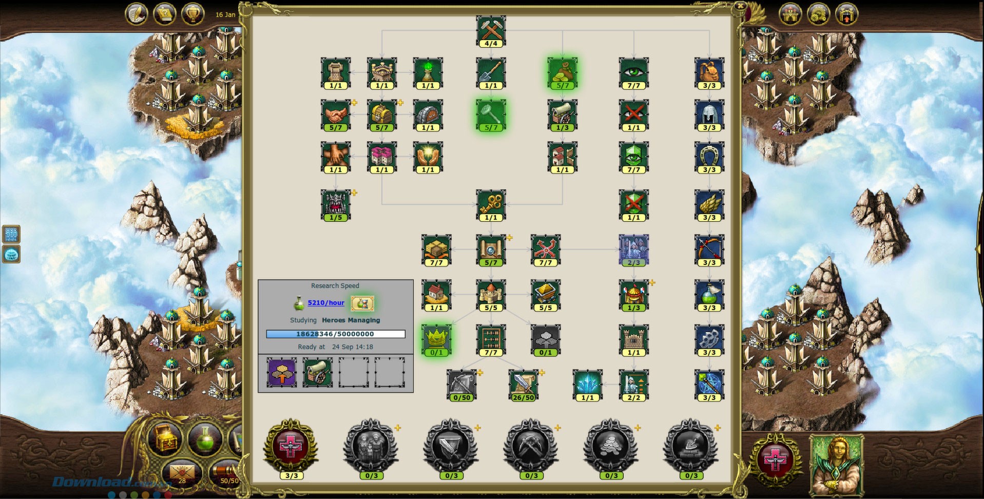 Thực hiện các cuộc nghiên cứu khoa học trong My Lands: Black Gem Hunting