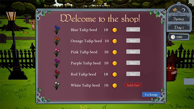 Mua đồ trang trí, vật phẩm trong cửa hàng game My Little Cemetery để làm đẹp cho nghĩa địa