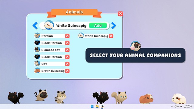 Khám phá bộ sưu tập pet phong phú để thêm vào desktop