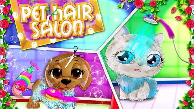 Chăm sóc pet bằng cách tỉa lông, tắm gội... trong spa thú cưng