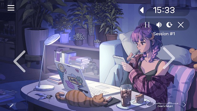 My Little Pomodoro: Focus Time có chế độ tiết kiệm pin và yên tĩnh ban đêm