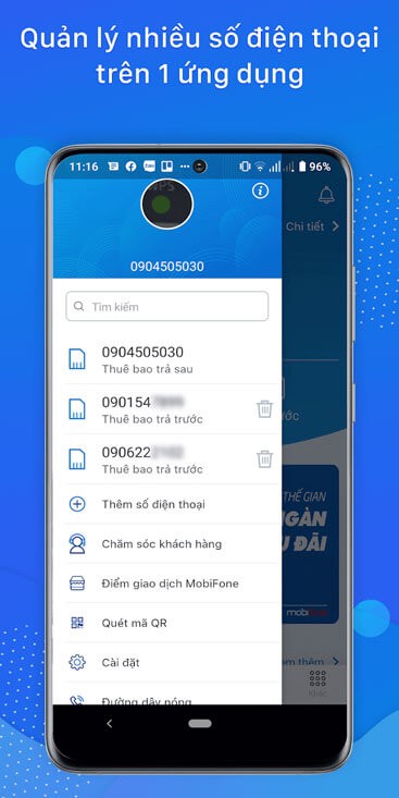 Quản lý nhiều số tài khoản