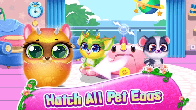 Nuôi và ấp nở để thu thâp thât nhiều con pet dễ thương trong game My Pet!