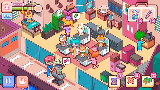 Quản lý bệnh viện động vật dễ thương của bạn trong game My Peterinary