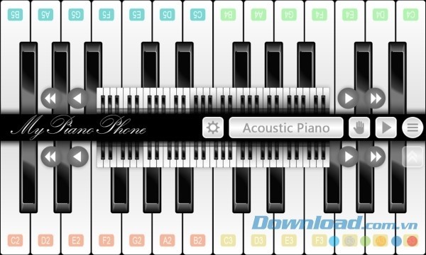 Giao diện My Piano Phone cho Android