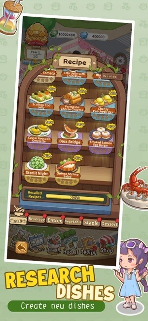 Nghiên cứu các công thức món ăn mới hấp dẫn