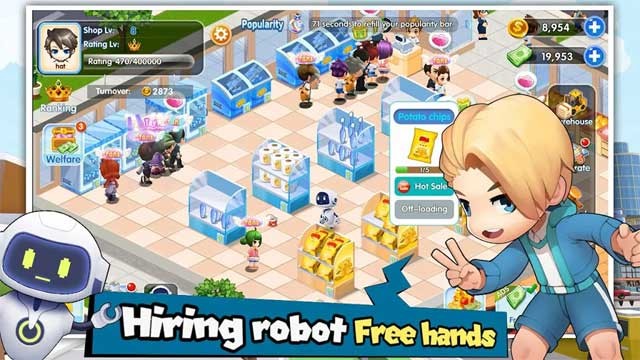 Thuê robot để giúp đỡ bạn sắp xếp các sản phẩm và hỗ trợ khách hàng khi họ cần