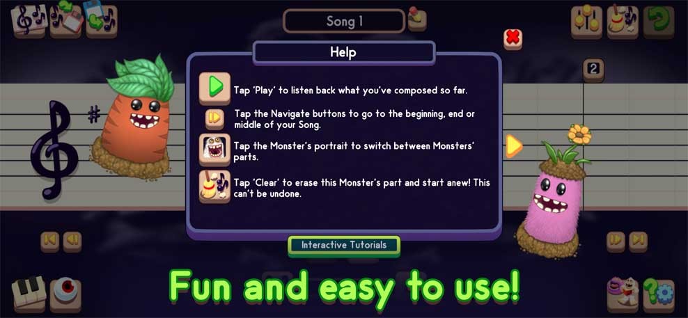 My Singing Monsters Composer cho iOS dễ chơi và sử dụng