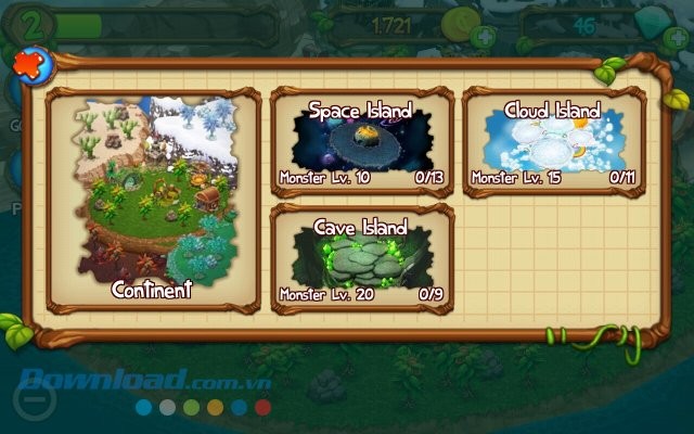 Các hòn đảo trong game My Singing Monsters Dawn Of Fire