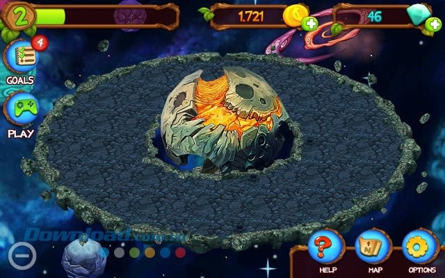 Space Island trong game My Singing Monsters: Dawn of Fire