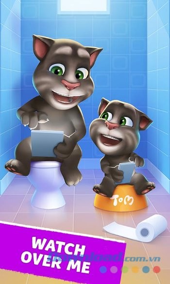 Chăm sóc mèo Tom trong My Talking Tom
