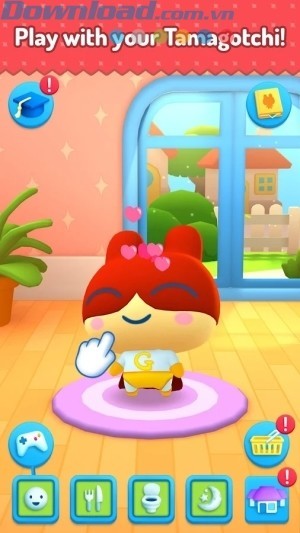 Chơi cùng các nhân vật Tamagotchi dễ thương