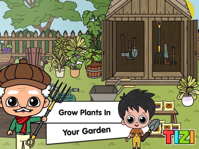 Làm vườn cùng ông bà