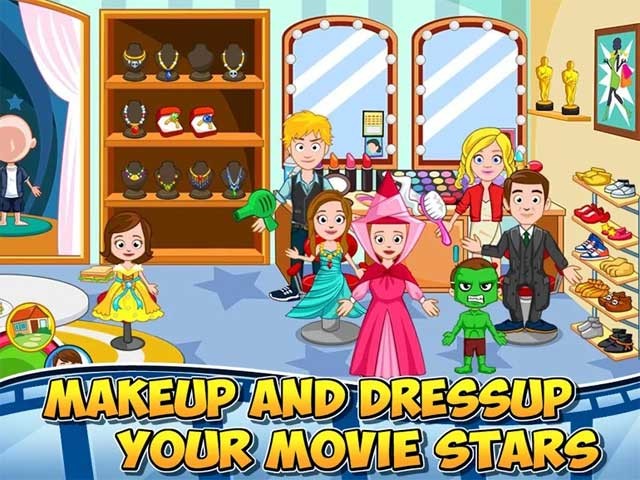 Trang điểm và mặc trang phục cho diễn viên yêu thích của bé