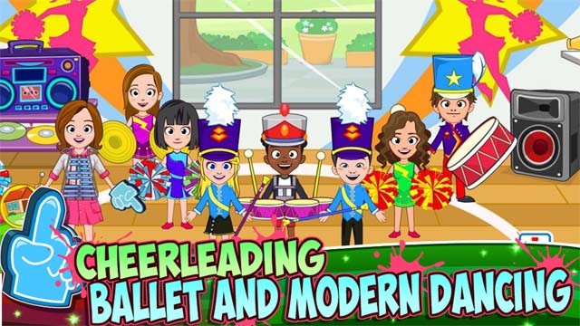 Tham gia lớp múa ba lê, nhảy hiện đại và đội cổ vũ