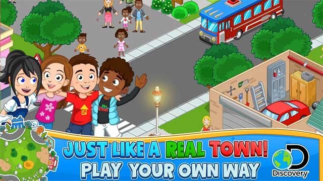 My Town: Discovery Android có một thị trấn sống động mà trẻ em có thể tùy chỉnh theo ý mình