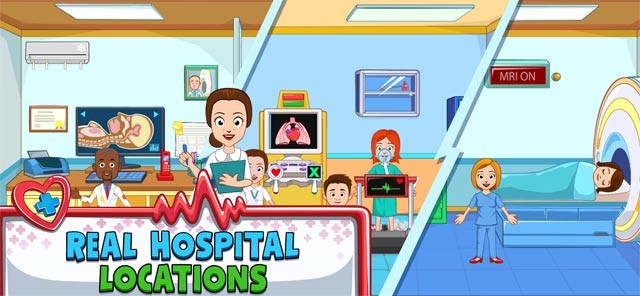 Các căn phòng có chức năng như ngoài đời thực