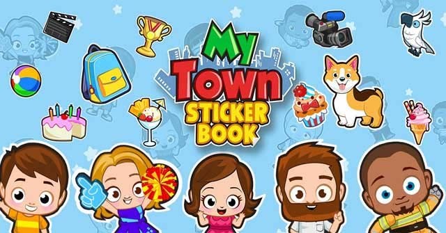 Bộ sưu tập nhãn dán và chủ đề của series game My Town - My Town: Sticker Book