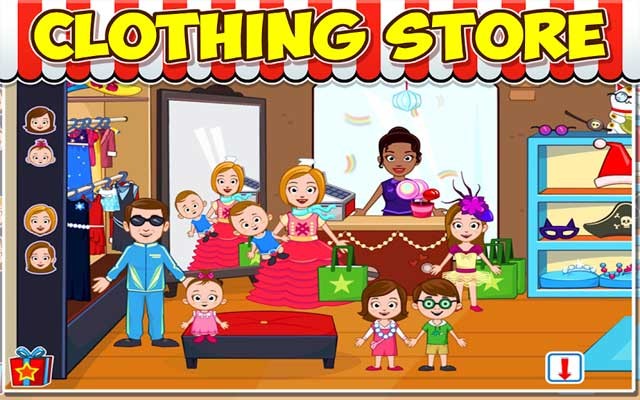 Vào cửa hàng trang phục và mặc những bộ đồ hóa trang thật đẹp