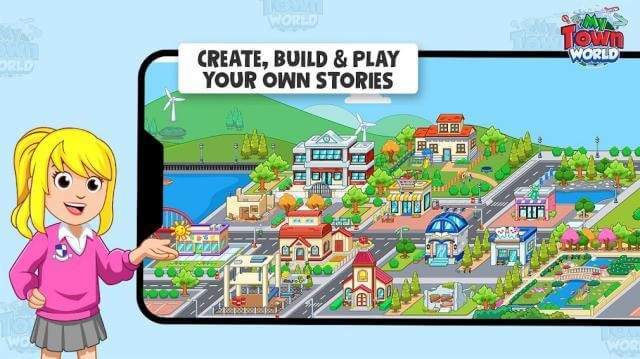 Tạo, xây dựng và chơi với câu chuyện của riêng bạn trong game My Town: World