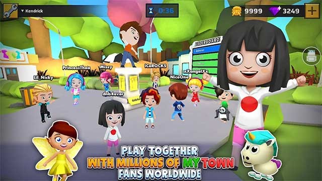 Chơi với những đứa trẻ khác trên khắp thế giới trong My Town World of Games Android