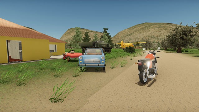 Lựa chọn xe máy, xe tải, thậm chí là máy bay để khám phá cuộc sống trong My Village Life game