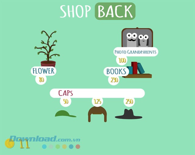 Mua thêm đồ cho Pou trong cửa hàng