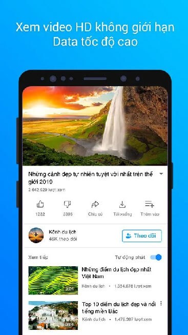 Xem video chất lượng HD không giới hạn Data tốc độ cao