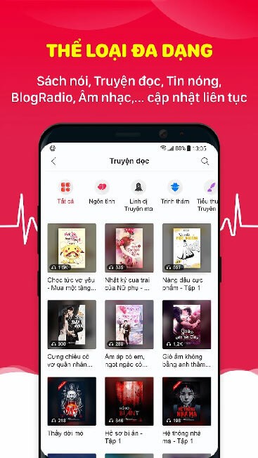 Thể loại đa dạng