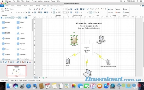 MyDraw cho Mac tiết kiệm thời gian và công sức khi thiết kế bản vẽ