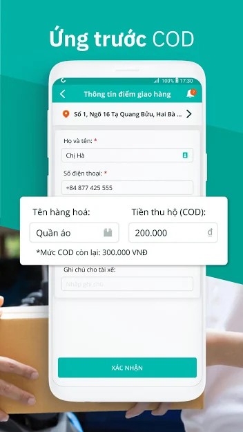 Hiển thị cước phí để khách hàng tiện sử dụng dịch vụ