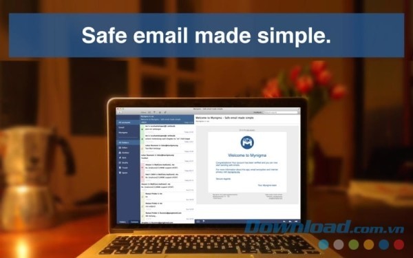 Mynigma cho Mac bảo vệ email theo cách đơn giản nhất