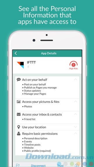 Xem thông tin cá nhân bị xâm phạm