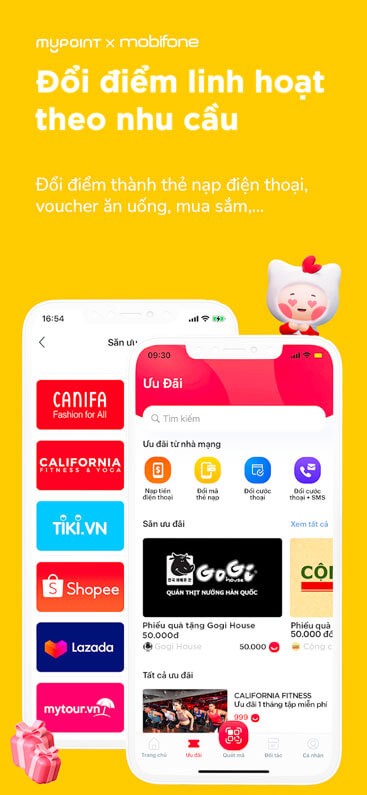 Đổi điểm linh hoạt