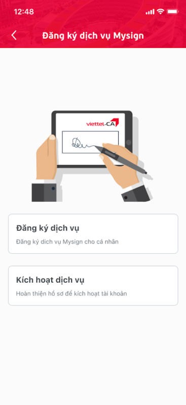 Đăng ký tài khoản MySign
