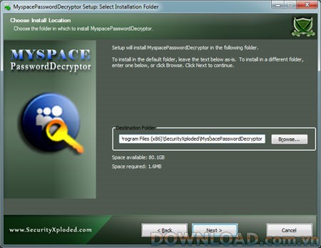 MyspacePasswordDecryptor