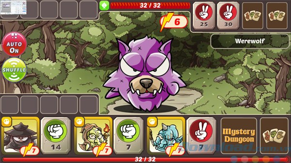 Giao diện game Mystery Dungeon Single HD Lite