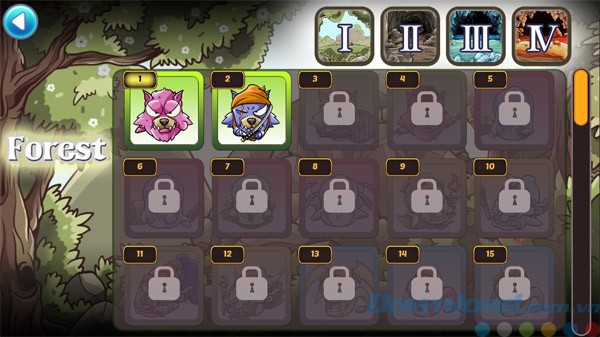 Một số quái vật trong game Mystery Dungeon Single HD Lite