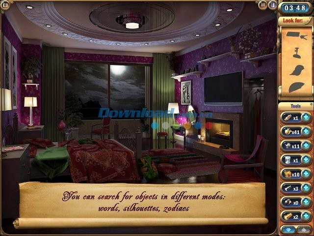 Giao diện game Mystery Manor
