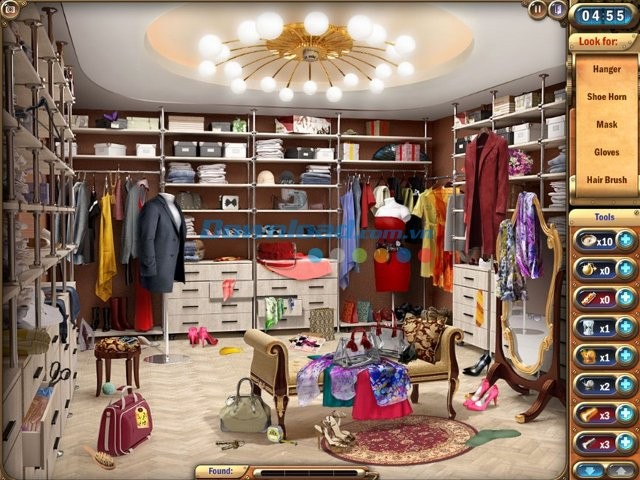 Các căn phòng trong game Mystery Manor