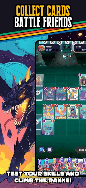 Thu thập thẻ bài và chiến đấu với bạn bè